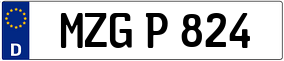 Trailer License Plate